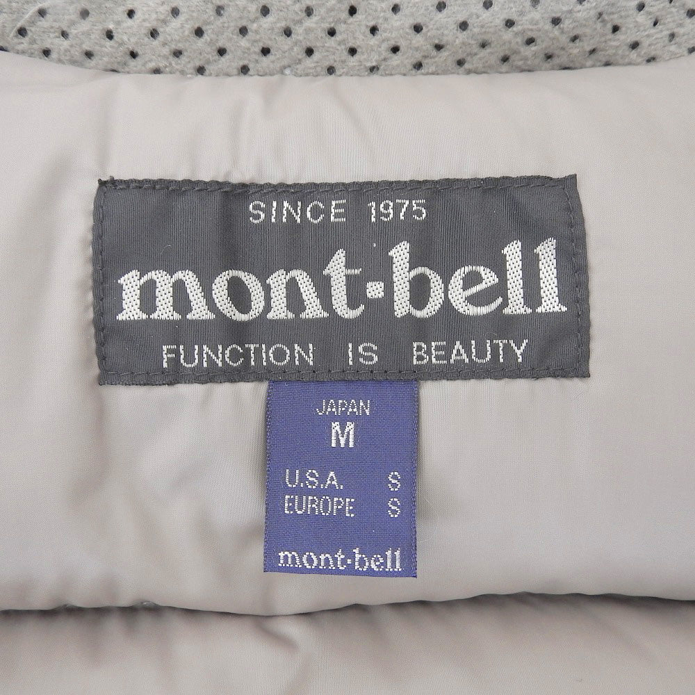 mont-bell モンベル ポリエステル ロゴ刺繍 ネージュダウンベスト