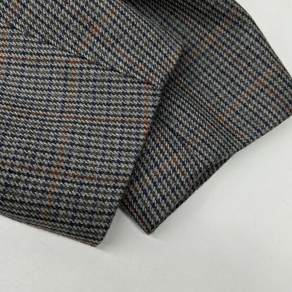 AURALEE オーラリー A8AB02BN チャコールグレー ウール DOUBLE FACE CHECK ZIP BLOUSON/ダブルフェイスチェックジップブルゾン ジャケット