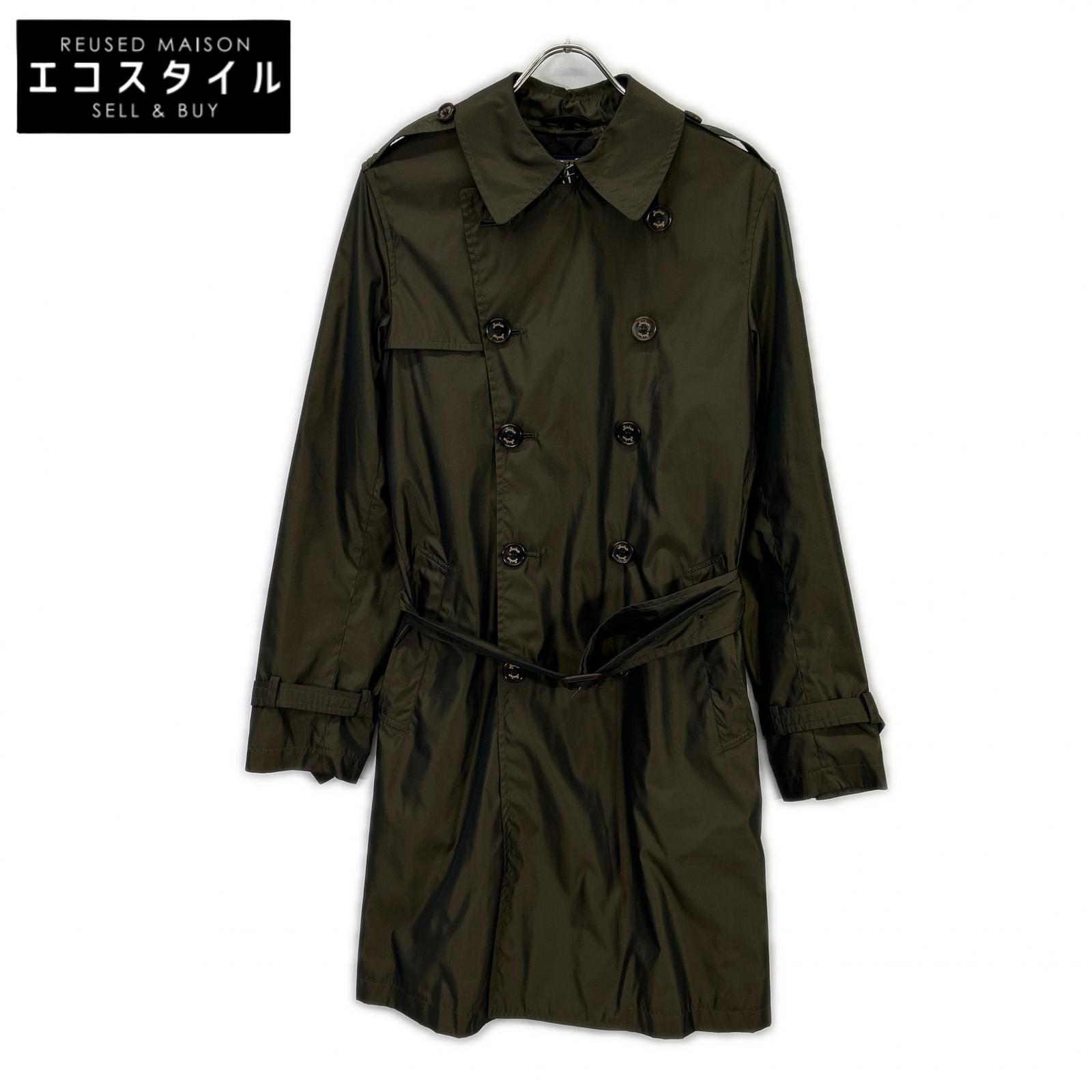 Sealup シーラップ BEAMS F別注 カーキ ポリエステル ダブルブレスト ベルテッドスプリングコート コート