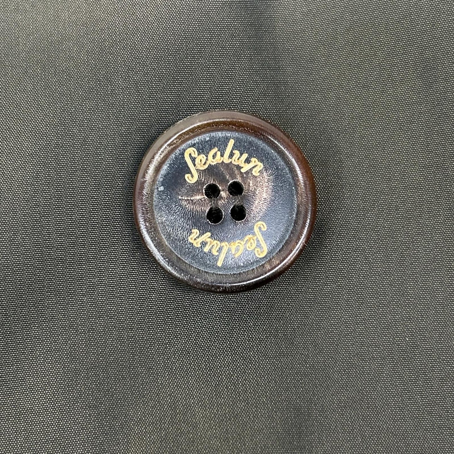 Sealup シーラップ BEAMS F別注 カーキ ポリエステル ダブルブレスト ベルテッドスプリングコート コート
