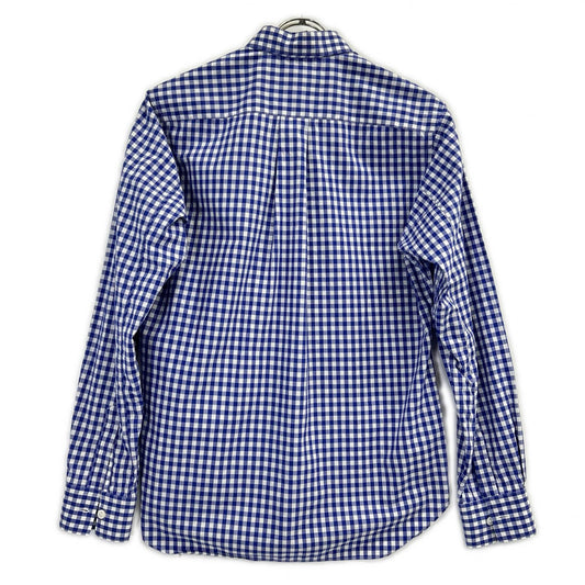 COMME des GARCONS SHIRT コムデギャルソンシャツ ブルー ギンガムチェック ボタンダウン ロングスリーブシャツ トップス