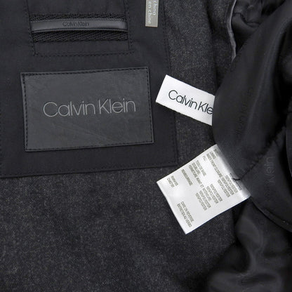 CalvinKlein カルバンクライン フリースレイヤード フーデッドミディアムナイロンジャケット メンズ ブラック L CM801073 ジャケット