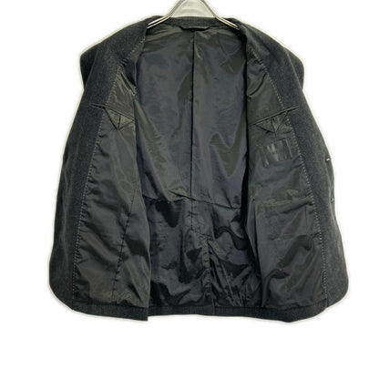 DURBAN Durban Black Shadow-check 2-button tailored jacket with center vent Suit Suit set