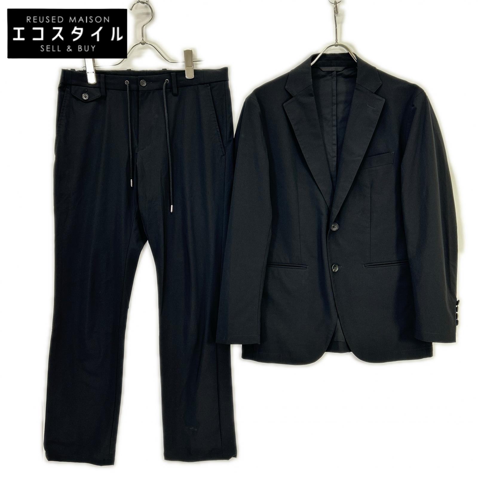 BLACK Center Vent 2B Tailored Jacket Suit 44 Men's