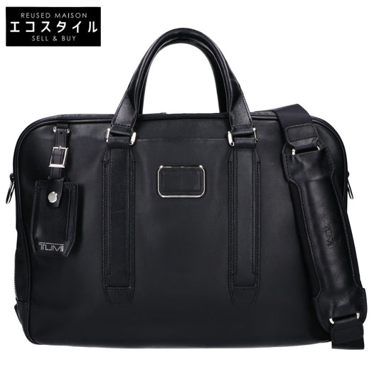 TUMI 982409D2E Jarvis Deluxe Leather Laptop 2-Way Shoulder Business Bag Briefcase
