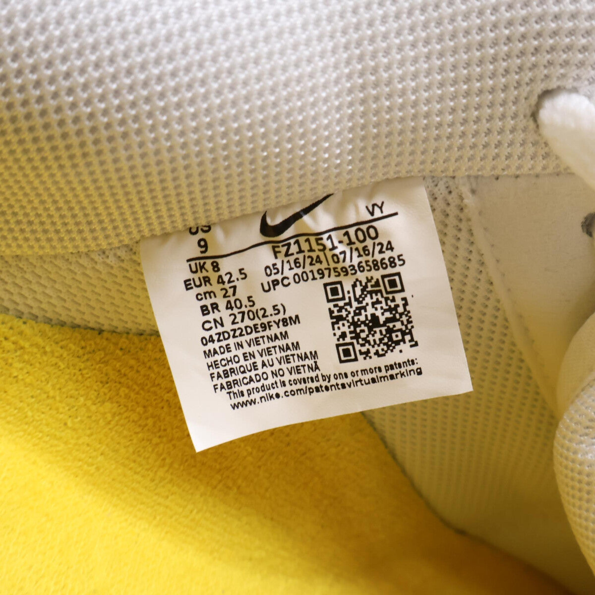 NIKE ナイキ x Kobe Bryan【新品同様】FZ1151-100 Air Force 1 Low Retro QS エアフォース1 ローレトロQS スニーカー シューズ