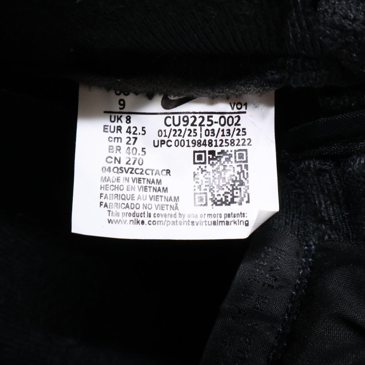 NIKE ナイキ ｘSupremeシュプリーム【新品同様】CU9225-002 Air Force 1 Low エアフォース1 ロー スニーカー シューズ