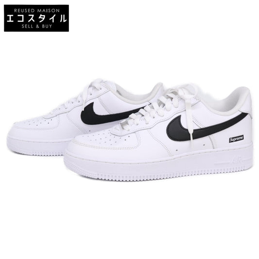 ×Supreme CU9225-102 Nike Air Force 1 Low White/Black Shoes Size 27cm Men's