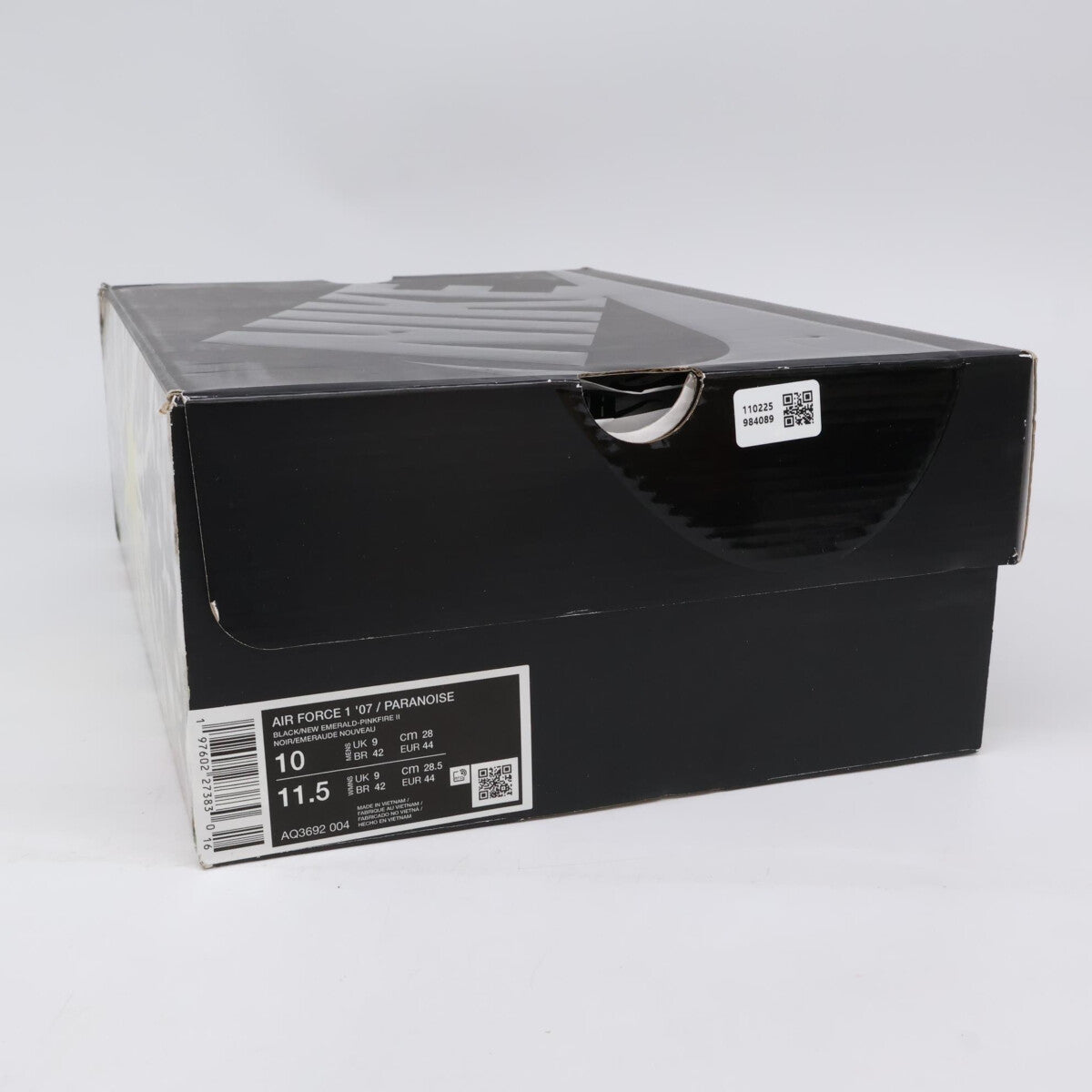 ×PEACEMINUSONE AQ3692-004 Air Force 1 Low '07 Para-Noise 3.0 Black and Multi-Color/G-DRAGON Shoes 28cm Men's