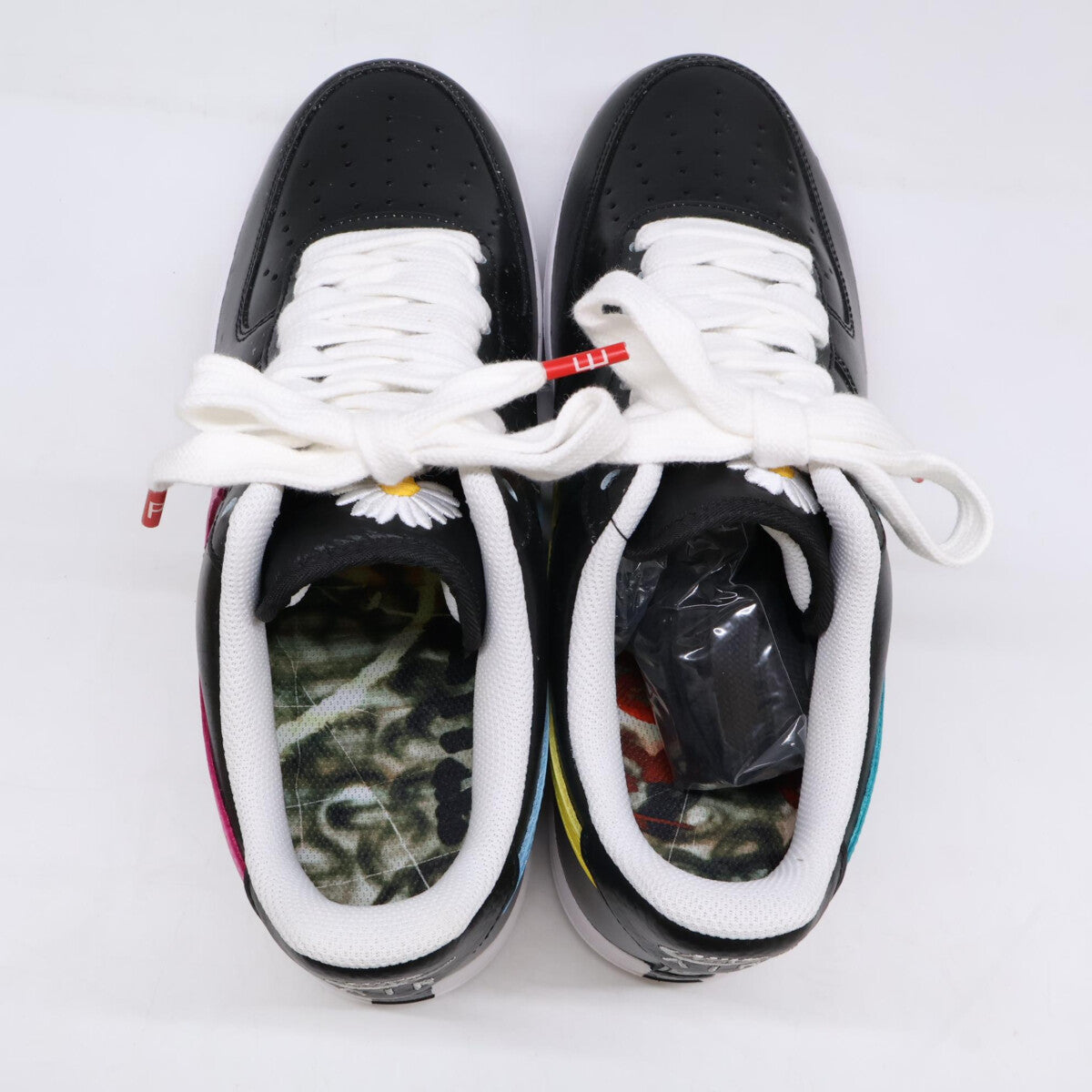 ×PEACEMINUSONE AQ3692-004 Air Force 1 Low '07 Para-Noise 3.0 Black and Multi-Color/G-DRAGON Shoes 28cm Men's