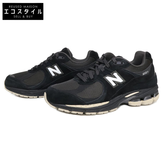 U2002RL 2002R ﾌﾞﾗｯｸ ｽｴｰﾄﾞ×ﾒｯｼｭ ﾗﾊﾞｰｱｳﾄｿｰﾙ ﾛｰｶｯﾄｽﾆｰｶｰ シューズ 28㎝ メンズ