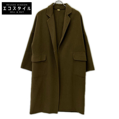 【MUSE】17-020-500-4120 Brown 100% Wool Reversible Coat - Women's
