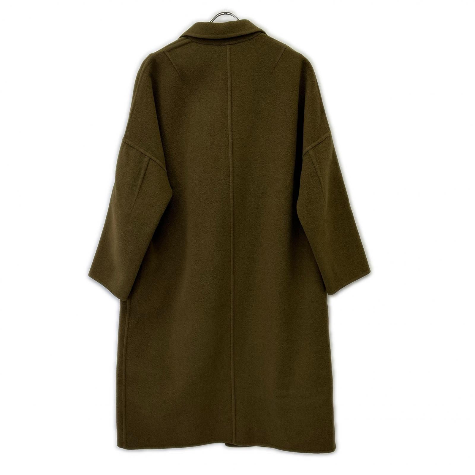 【MUSE】17-020-500-4120 Brown 100% Wool Reversible Coat - Women's