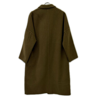 【MUSE】17-020-500-4120 Brown 100% Wool Reversible Coat - Women's