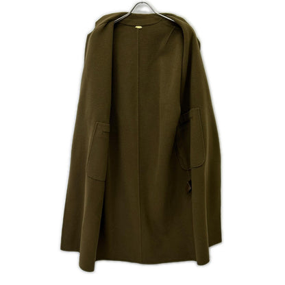 【MUSE】17-020-500-4120 Brown 100% Wool Reversible Coat - Women's