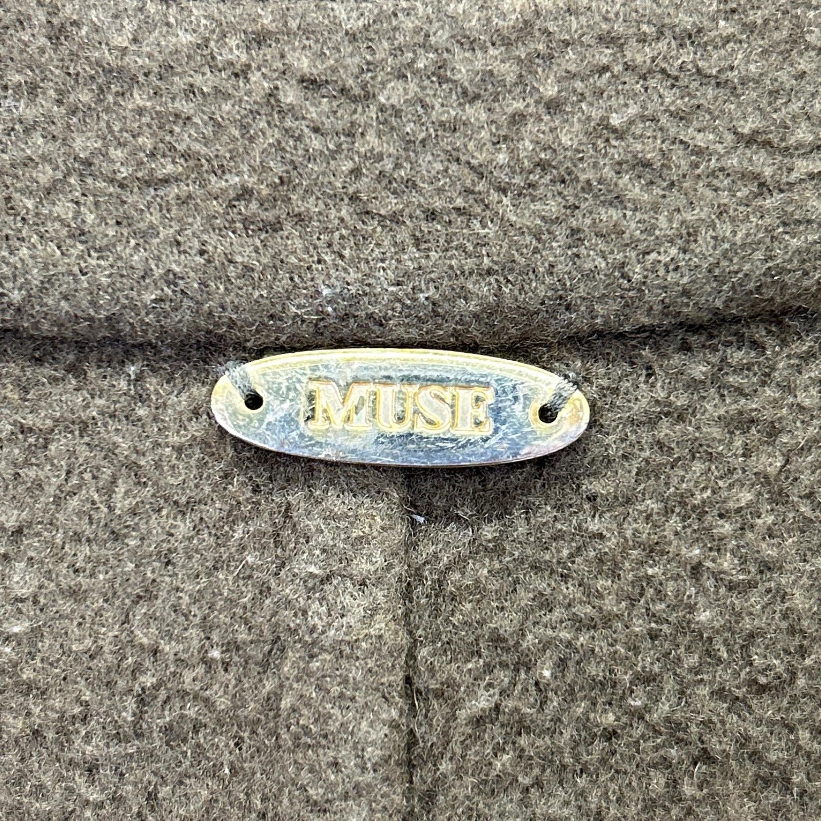 【MUSE】17-020-500-4120 Brown 100% Wool Reversible Coat - Women's
