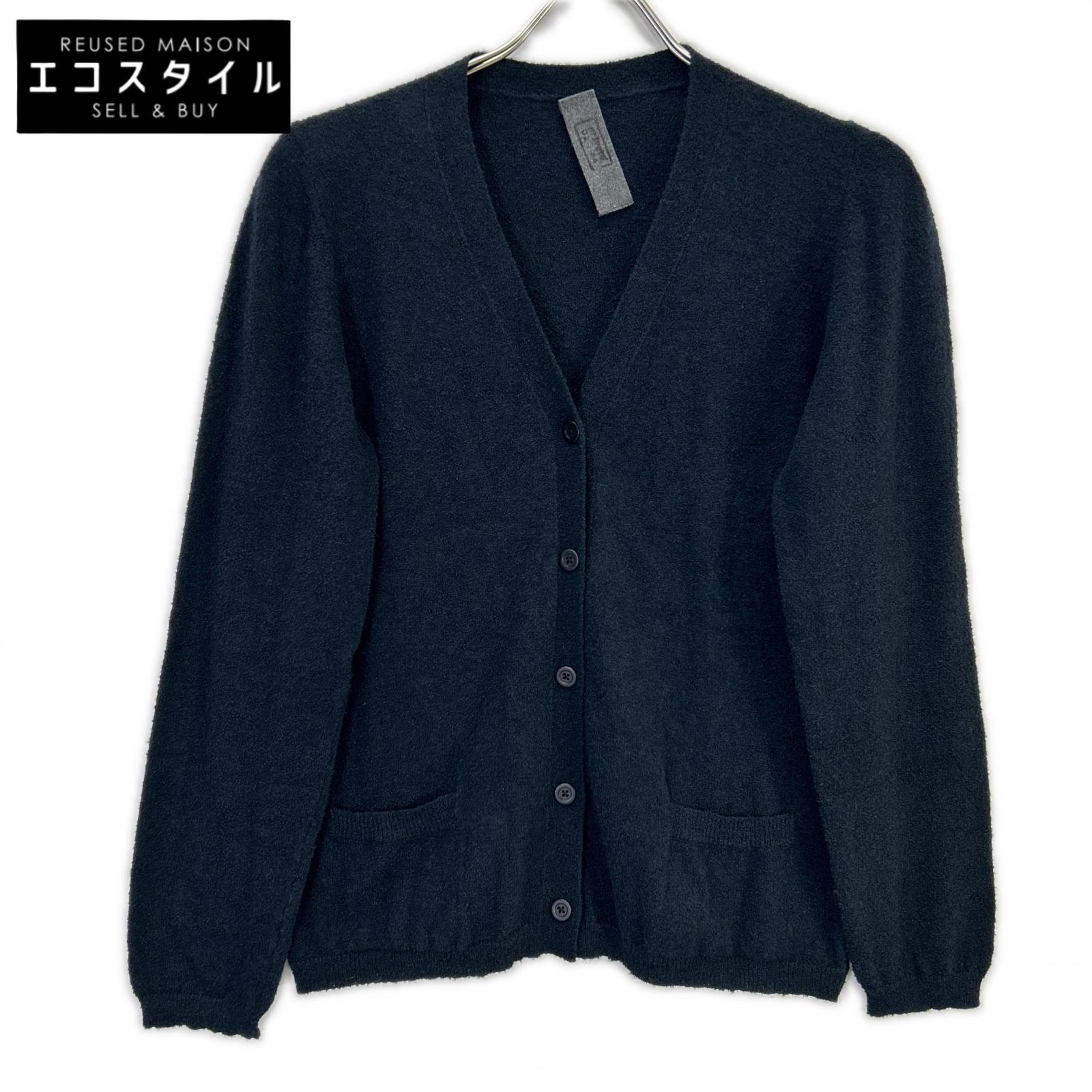 U-B-111 Navy Cotton Silk Long Sleeve Cardigan Top 3 Women's