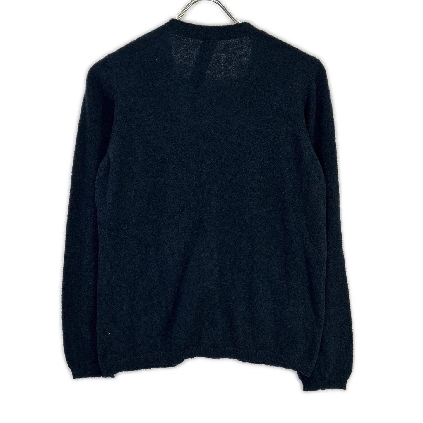 U-B-111 Navy Cotton Silk Long Sleeve Cardigan Top 3 Women's