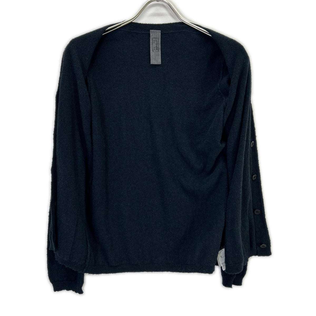 private0204 プライベート0204 U-B-111 Navy Cotton Silk Long-Sleeve Cardigan Tops
