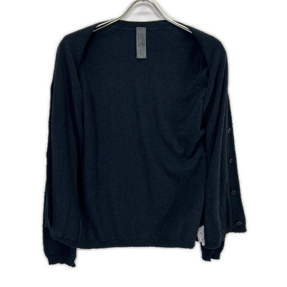 private0204 プライベート0204 U-B-111 Navy Cotton Silk Long-Sleeve Cardigan Tops