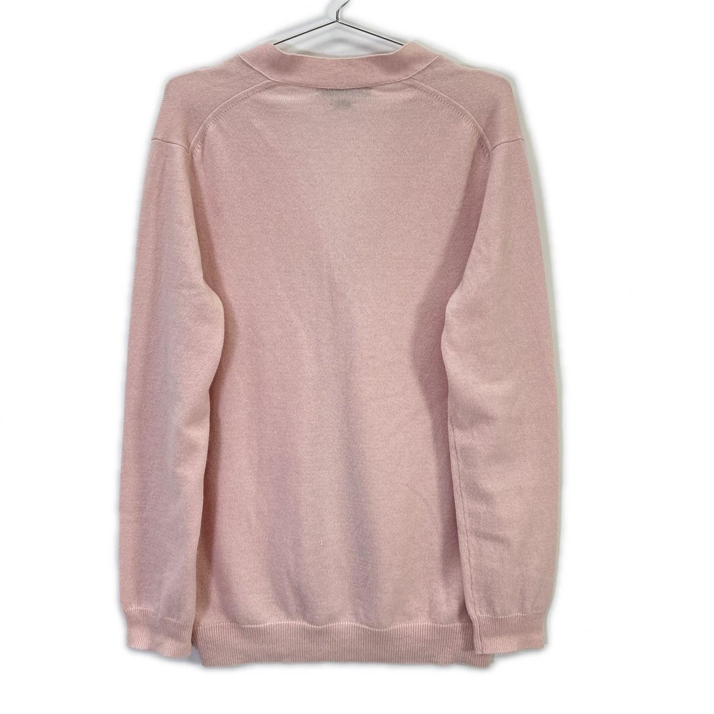 Pink 100% Cashmere Knit Cardigan Top S Ladies