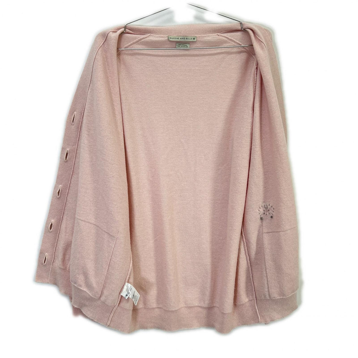 QUEENE AND BELLE クイーンアンドベル Pink 100% Cashmere Knit Cardigan Tops