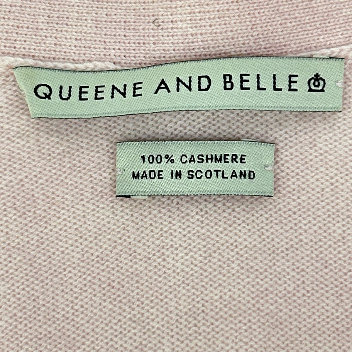 QUEENE AND BELLE クイーンアンドベル Pink 100% Cashmere Knit Cardigan Tops