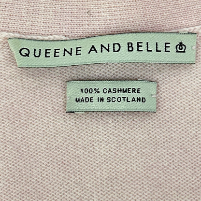QUEENE AND BELLE クイーンアンドベル Pink 100% Cashmere Knit Cardigan Tops