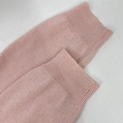 Pink 100% Cashmere Knit Cardigan Top S Ladies