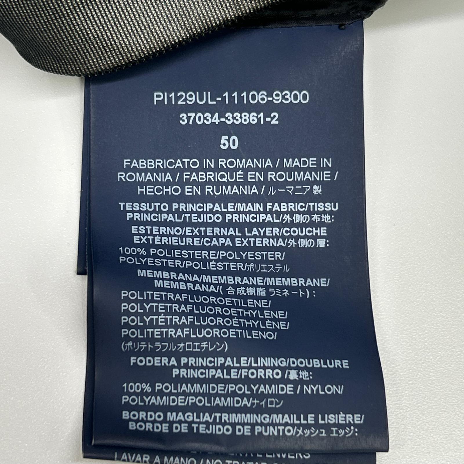 PI129UL ﾌﾞﾗｯｸ ｺﾞｱﾃｯｸｽ ｳｨﾝﾄﾞｽﾄｯﾊﾟｰ LAMINAR/ﾗﾐﾅｰ ﾀﾞｳﾝｼﾞｬｹｯﾄ ジャケット 50 メンズ
