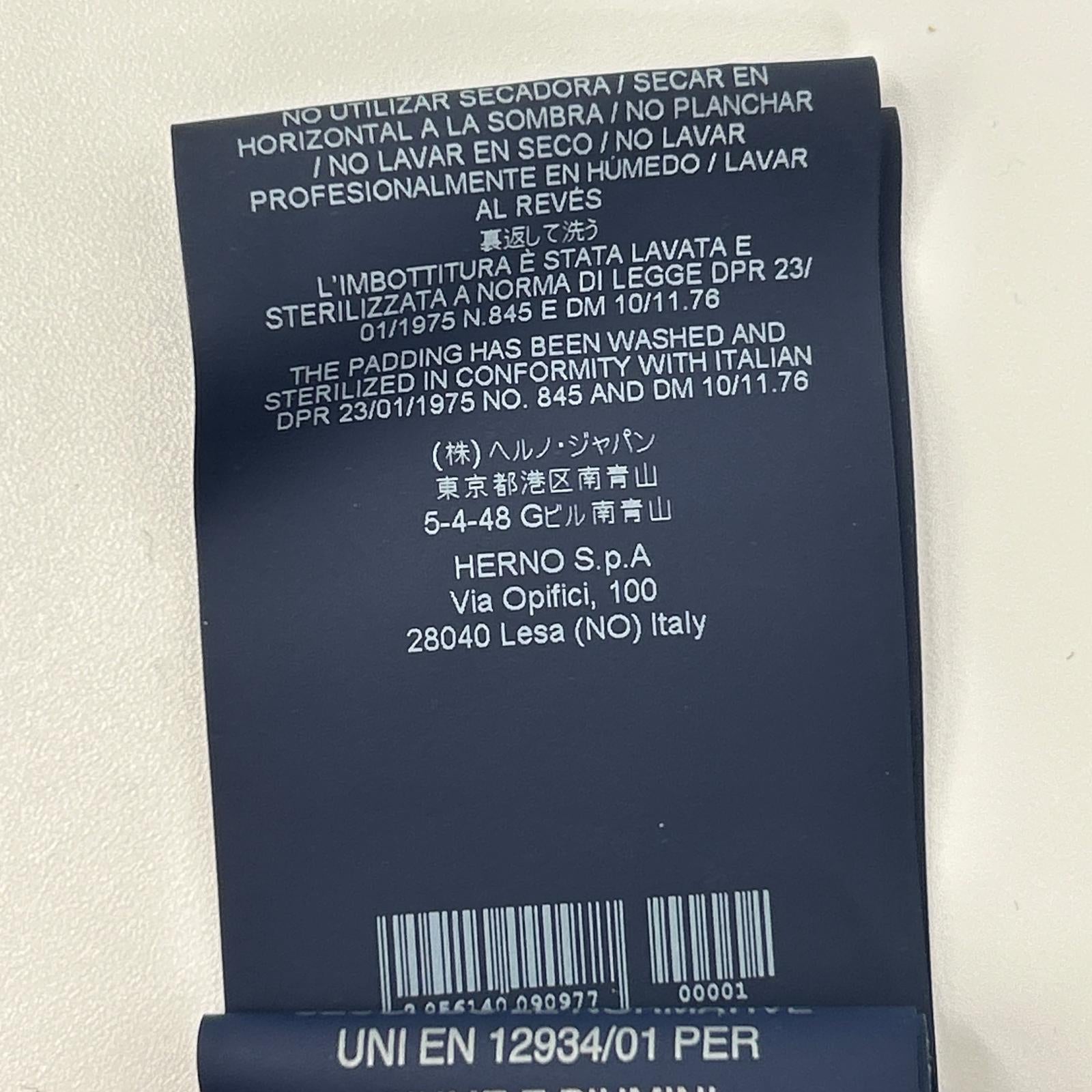 HERNO ヘルノ PI129UL ブラック ゴアテックス ウィンドストッパー LAMINAR/ラミナー ダウンジャケット ジャケット