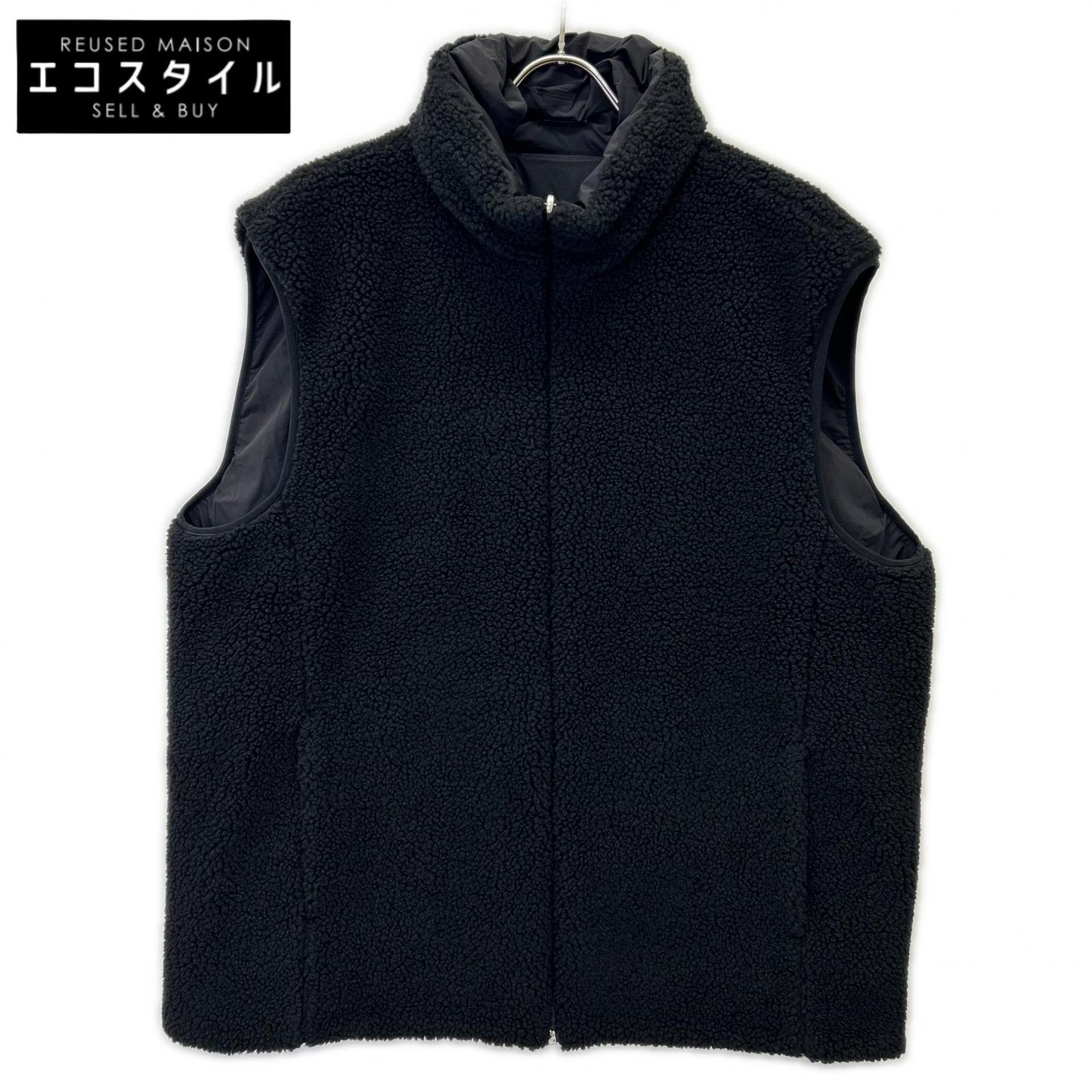 HERNO ヘルノ GI000556U FUNCTIONAL WARDROBE ブラック リバーシブル フリースベスト ベスト