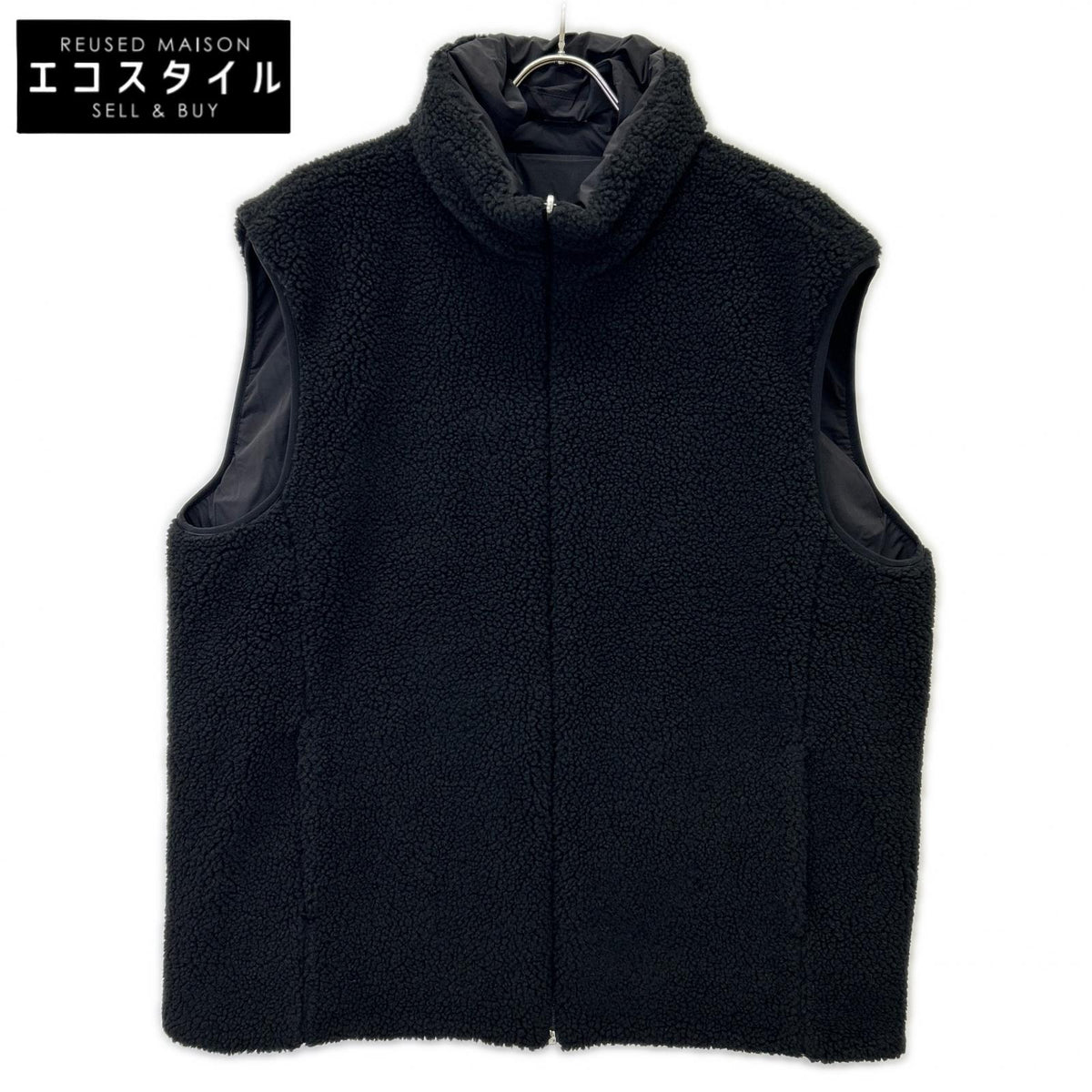 HERNO ヘルノ GI000556U FUNCTIONAL WARDROBE ブラック リバーシブル フリースベスト ベスト