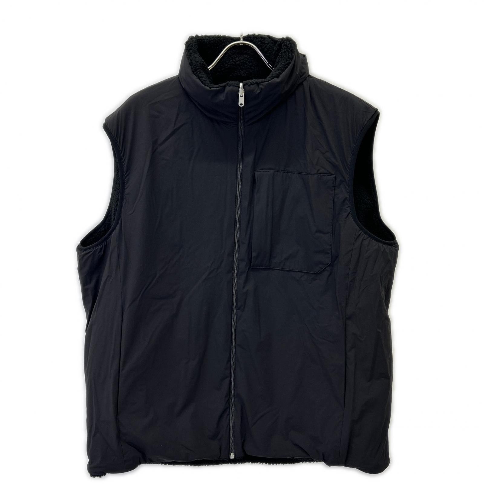 HERNO ヘルノ GI000556U FUNCTIONAL WARDROBE ブラック リバーシブル フリースベスト ベスト
