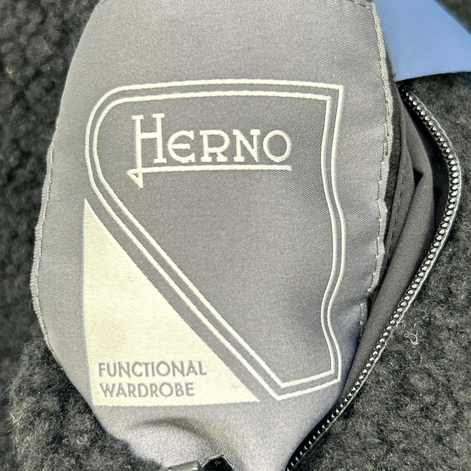 HERNO ヘルノ GI000556U FUNCTIONAL WARDROBE ブラック リバーシブル フリースベスト ベスト