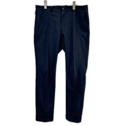 MAUVE モーヴ PT020PR ブラック Duplex Cotton Jersey スリムテーパード トラベルスラックス ボトムス