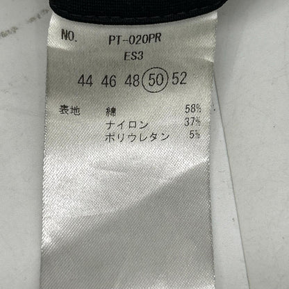MAUVE モーヴ PT020PR ブラック Duplex Cotton Jersey スリムテーパード トラベルスラックス ボトムス