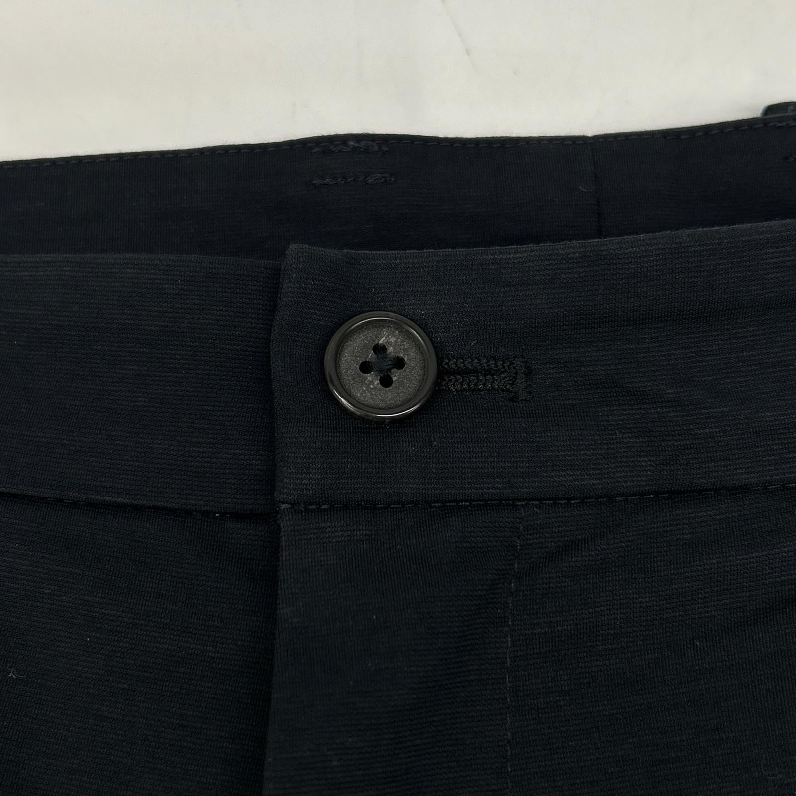 MAUVE モーヴ PT020PR ブラック Duplex Cotton Jersey スリムテーパード トラベルスラックス ボトムス