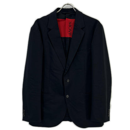JK-013PR COSMO NAVY Duplex Cotton Jersey Single 2B Notch Lapel Travel Jacket, Jacket, Size 50, Men's