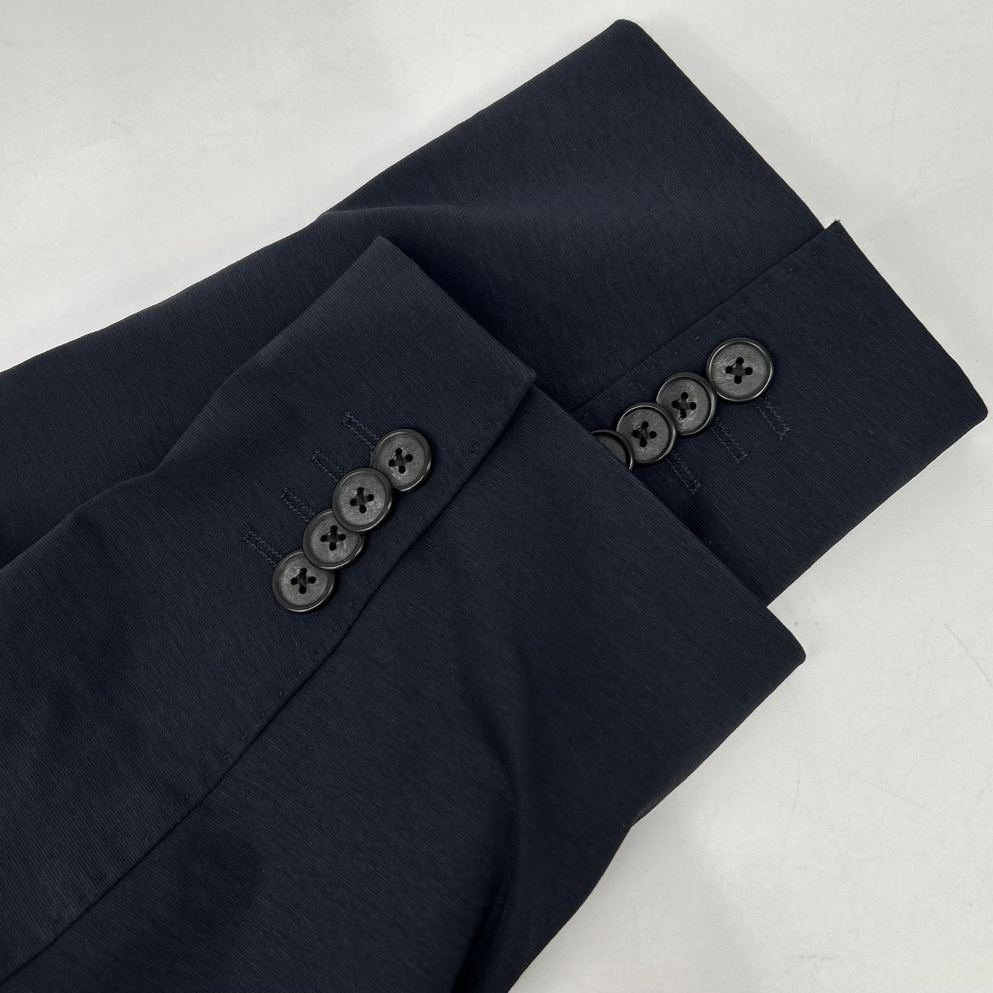 JK-013PR COSMO NAVY Duplex Cotton Jersey Single 2B Notch Lapel Travel Jacket, Jacket, Size 50, Men's