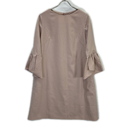 Light Purple Back Zip Flare Sleeve Dress One Piece 36 Ladies