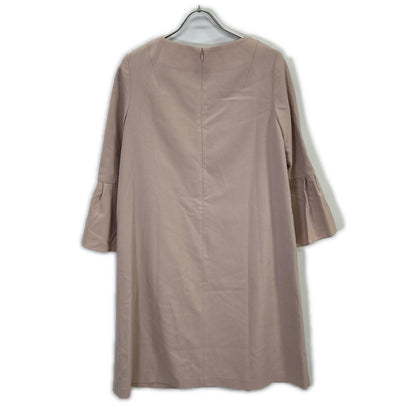 Light Purple Back Zip Flare Sleeve Dress One Piece 36 Ladies
