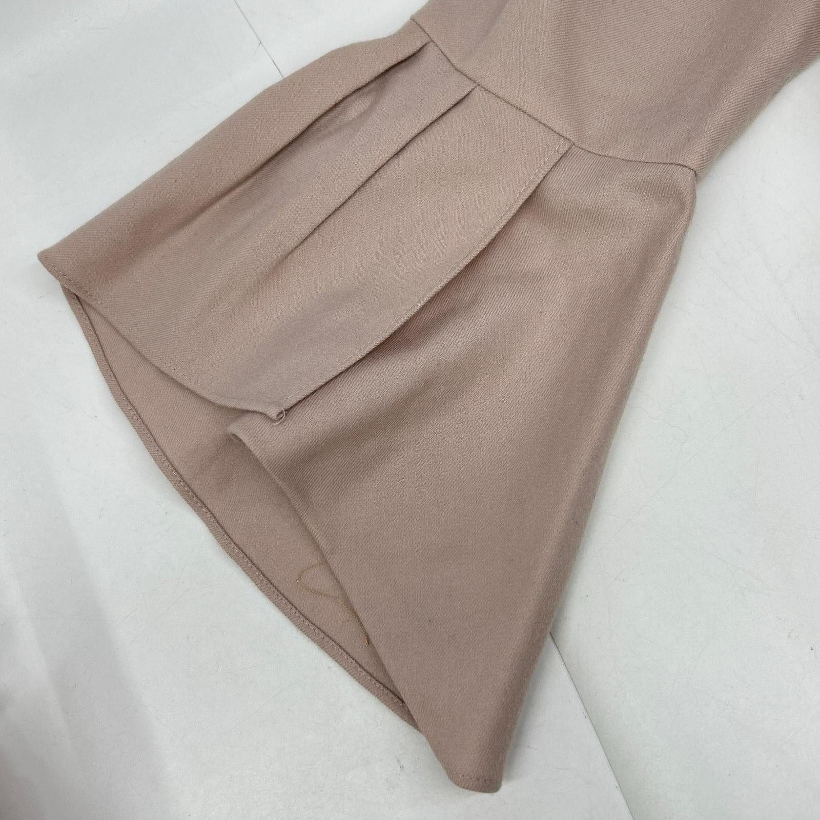 Light Purple Back Zip Flare Sleeve Dress One Piece 36 Ladies