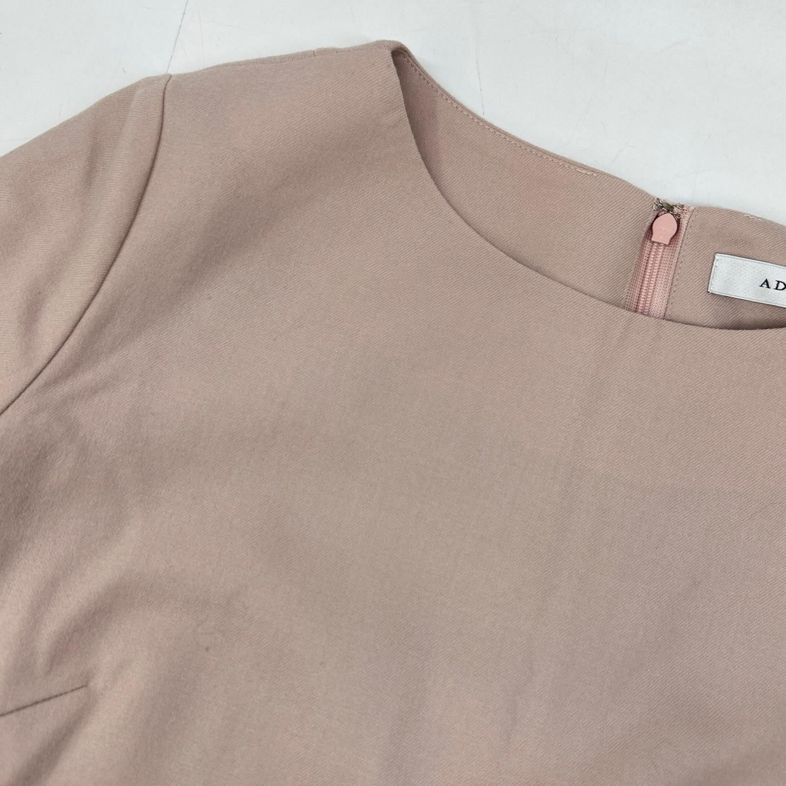 Light Purple Back Zip Flare Sleeve Dress One Piece 36 Ladies