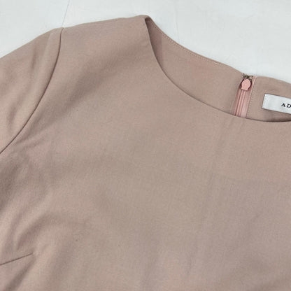 Light Purple Back Zip Flare Sleeve Dress One Piece 36 Ladies