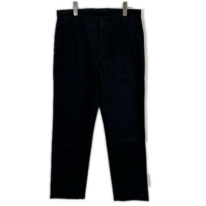 Maison margiela メゾンマルジェラ 17AW S47302 ブラック コットンツイル 4ステッチ ストレートチノパンツ ボトムス