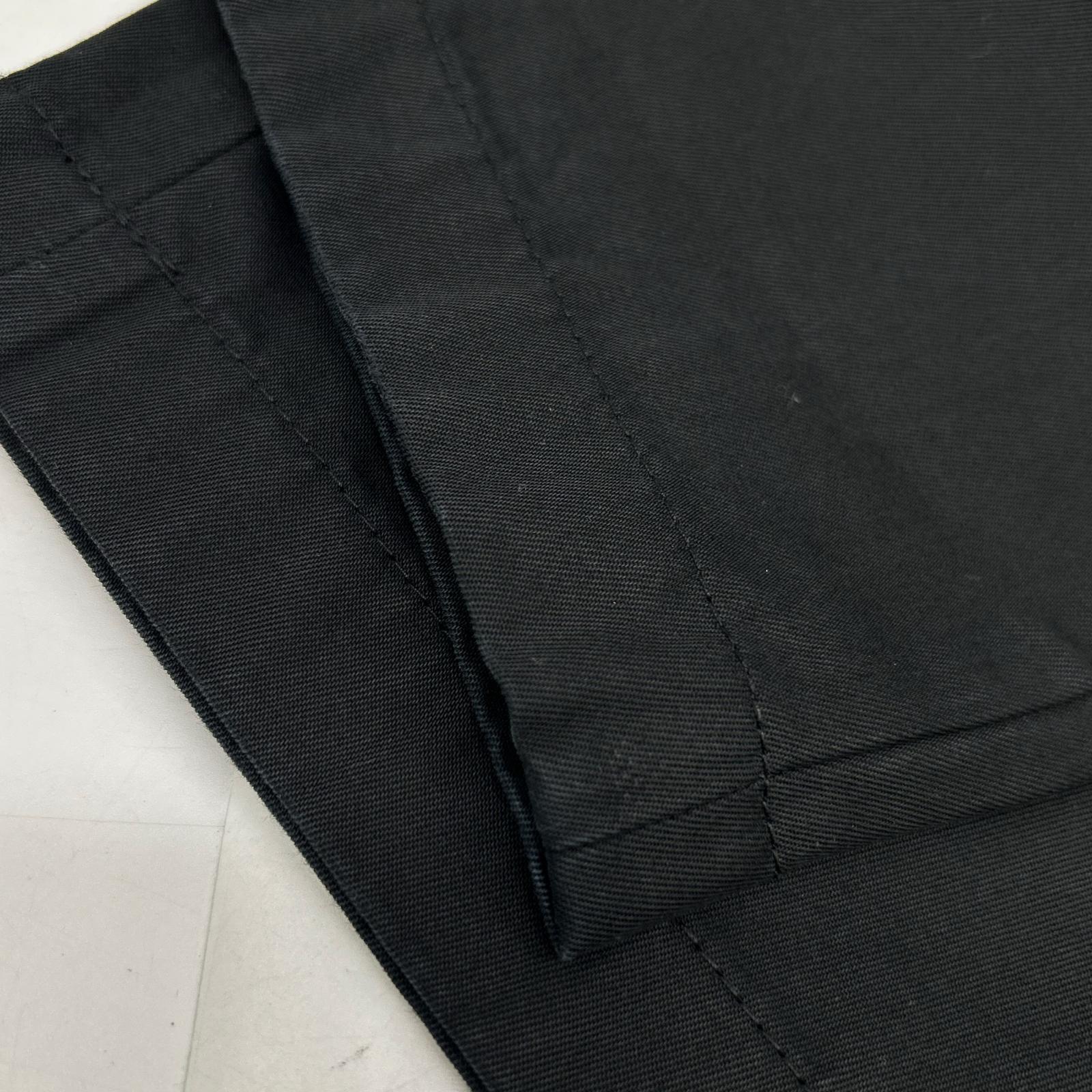 Maison margiela メゾンマルジェラ 17AW S47302 ブラック コットンツイル 4ステッチ ストレートチノパンツ ボトムス