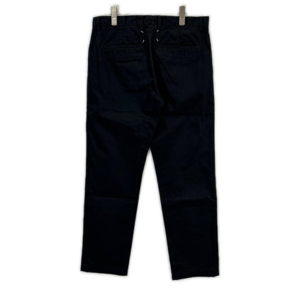 Maison margiela メゾンマルジェラ 17AW S47302 ブラック コットンツイル 4ステッチ ストレートチノパンツ ボトムス