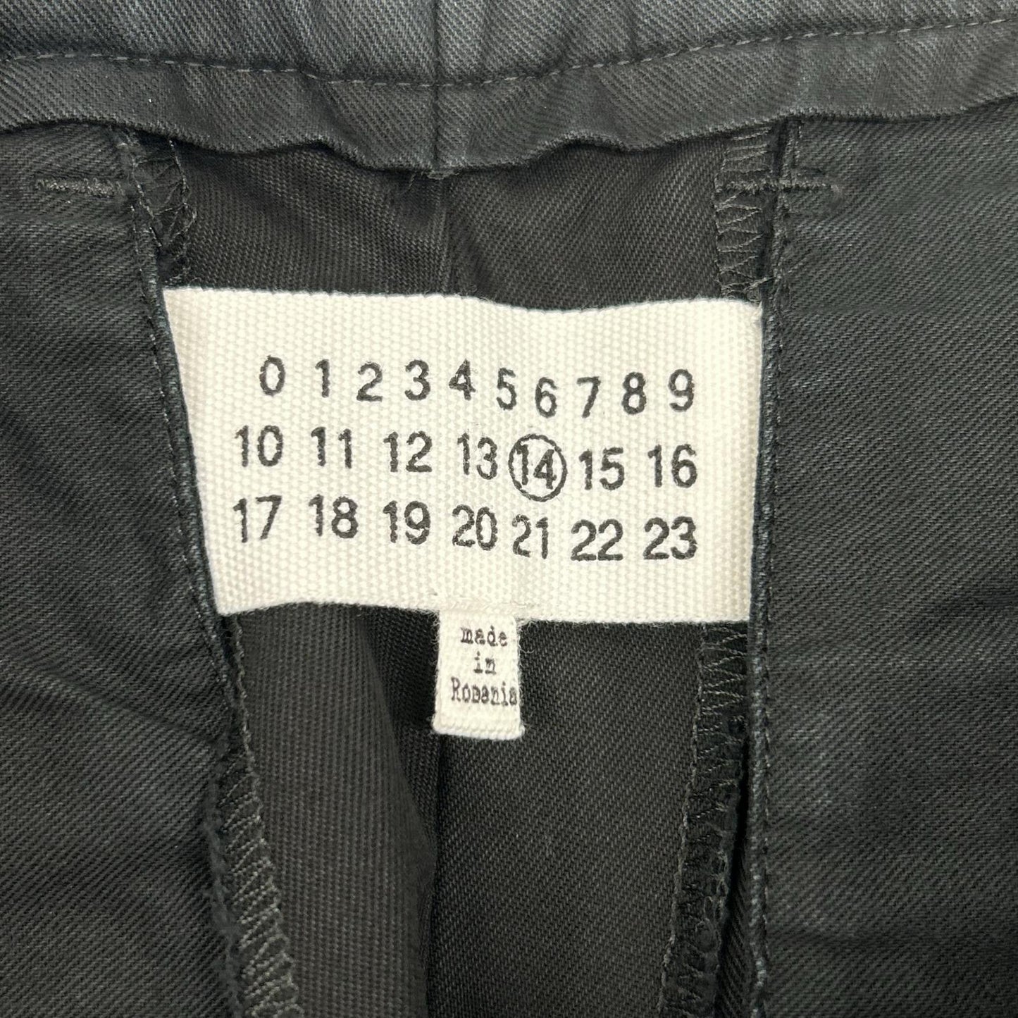 Maison margiela メゾンマルジェラ 17AW S47302 ブラック コットンツイル 4ステッチ ストレートチノパンツ ボトムス