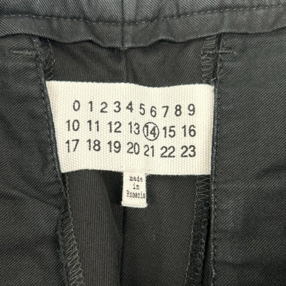 Maison margiela メゾンマルジェラ 17AW S47302 ブラック コットンツイル 4ステッチ ストレートチノパンツ ボトムス